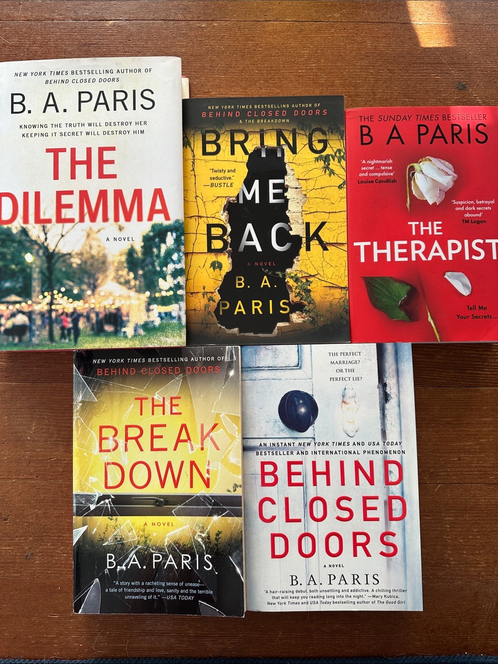 B.A. Book Collection - Set of 5 Books